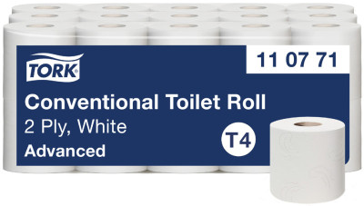TORK Papier toilette en petit rouleau, grand paquet, blanc