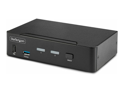 Startech : 2-PORT DISPLAYPORT KVM SWITCH - 8K 60HZ HOTKEYS TAA COMPLIANT