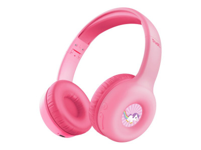 Trust : NOUNA WIRELESS KIDS HEADPHONES - PINK