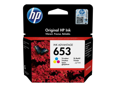 HP : HP 653 TRI-COLOR ORIGINAL INK EN pour R/GR/AR/TR/PT ADVANTAGE CART