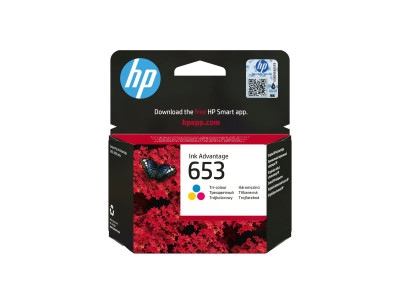 HP : HP 653 TRI-COLOR ORIGINAL INK EN pour R/GR/AR/TR/PT ADVANTAGE CART