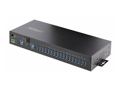 Startech : HUB INDUSTRIEL A 16 PORTS USB 5GBPS BOITIER METALLIQUE ESD