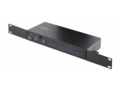 Startech : HUB INDUSTRIEL A 16 PORTS USB 5GBPS BOITIER METALLIQUE ESD