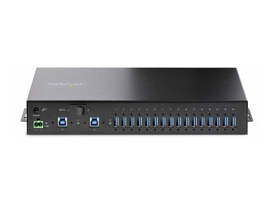 Startech : HUB INDUSTRIEL A 16 PORTS USB 5GBPS BOITIER METALLIQUE ESD