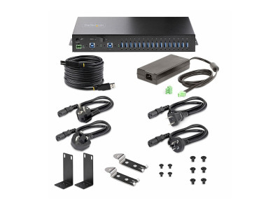 Startech : HUB INDUSTRIEL A 16 PORTS USB 5GBPS BOITIER METALLIQUE ESD