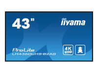 Iiyama : 43IN 3840X2160 UHD VA PANEL HAZE 25 500CD/M2 LANDSCAPE et P