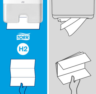 TORK Xpress Multifold Handtuchpapier, 213 x 234 mm, Z-Falz