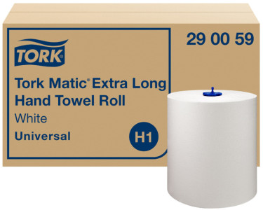TORK Matic Rouleau d'essuie-mains, 1 couche, 280 m, blanc