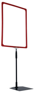 METO Support pour cadre, A3, incl. cadre, rouge