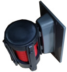 EUROPEL Barrière ceinture pour montage mural, rouge EUROPEL Barrière ceinture pour montage mural, rouge