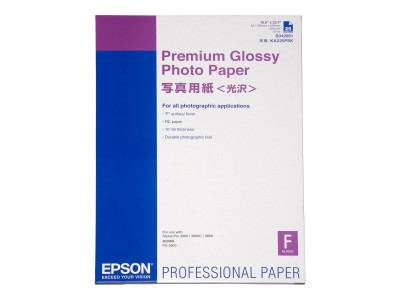 Epson : PREMIUM GLOSSY Photo papier A2 255G/M 25 BLATT