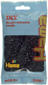 Hama Bügelperlen midi, aubergine, im Beutel