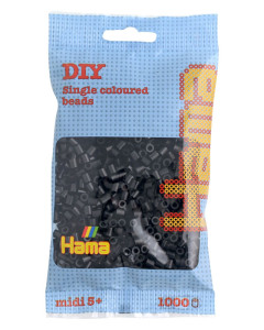 Perles thermocollantes Hama Midi, gris galet, en sachet