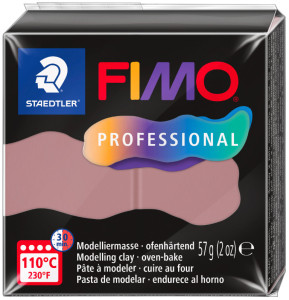 FIMO PROFESSIONAL Pâte à modeler, 57 g, vieux rose