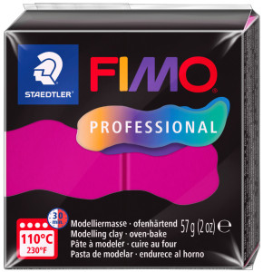 FIMO PROFESSIONAL Pâte à modeler, 57 g, vieux rose