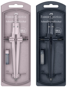 Compas à réglage rapide FABER-CASTELL STREAM 2025, assorti