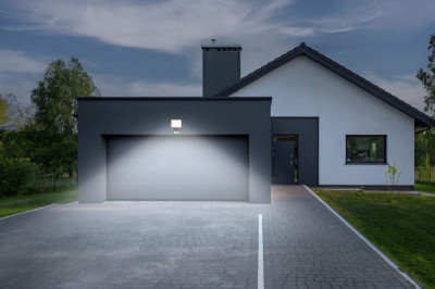 ANSMANN Projecteur mural à LED LUMINARY WFL10W-S, détecteur