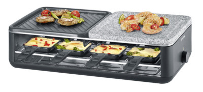 SEVERIN Raclette-gril RG 2366, pierre et plaque de cuisson