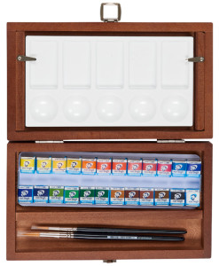 ROYAL TALENS Van Gogh Holzkasten-Set Aquarell, 24er Set