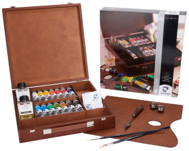 ROYAL TALENS Van Gogh Holzkoffer-Set Ölfarbe Inspiration