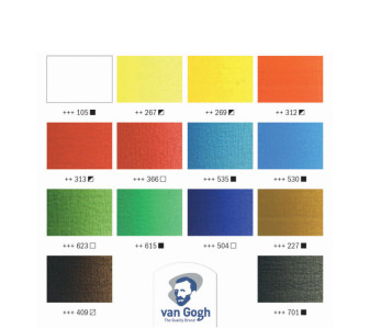 ROYAL TALENS Van Gogh Holzkoffer-Set Ölfarbe Inspiration