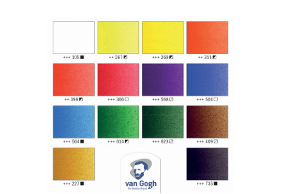 ROYAL TALENS Van Gogh Holzkoffer-Set Acrylfarben Inspiration