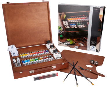 ROYAL TALENS Van Gogh Holzkoffer-Set Ölfarben Expert