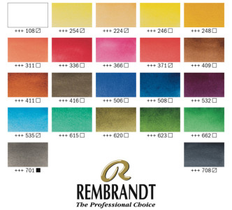 ROYAL TALENS REMBRANDT Aquarellfarben-Set, Näpfchen