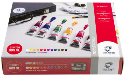 ROYAL TALENS Van Gogh Acrylfarben-Starterbox XL, 12 x 40 ml