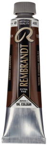 Peinture à l'huile ROYAL TALENS REMBRANDT, 40 ml, Noir ivoire