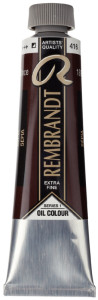 Peinture à l'huile ROYAL TALENS REMBRANDT, 40 ml, Noir ivoire