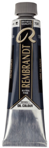 Peinture à l'huile ROYAL TALENS REMBRANDT, 40 ml, Noir ivoire