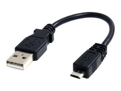 Startech : CABLE MICRO USB 15 CM - A VERS MICRO B - USB 2.0 - NOIR