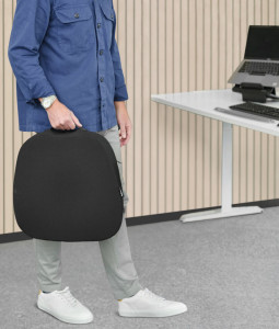 Fellowes Coussin d'assise en coin Breyta, noir
