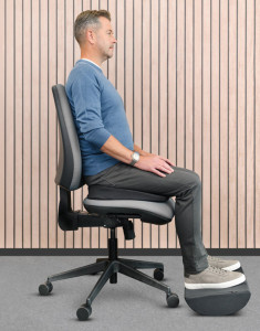 Fellowes Coussin d'assise en coin Breyta, noir