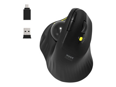 Port Design : MOUSE ERGONOMIC RECHARGEABLE BLUETOOTH TRACK BALL