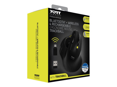 Port Design : MOUSE ERGONOMIC RECHARGEABLE BLUETOOTH TRACK BALL