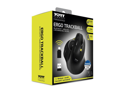 Port Design : MOUSE ERGONOMIC RECHARGEABLE BLUETOOTH TRACK BALL