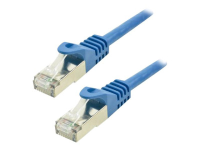 MCL Samar : CABLE RESEAU CAT 7 RJ45 S pour TP LSZH 100 CUIVRE - 5M - BLEU