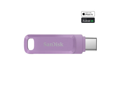 SANDISK : ULTRA DUAL drive GO USB TYPE- C LAVENDER GLOBAL 400MB/S 128GB