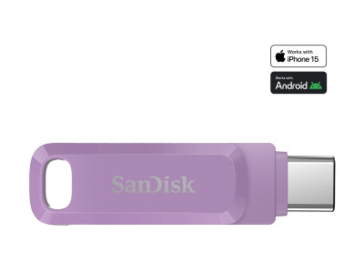 SANDISK : ULTRA DUAL drive GO USB TYPE- C LAVENDER GLOBAL 400MB/S 128GB