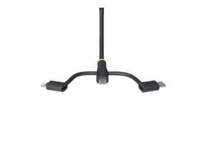 Startech : RUGGED USB MULTI CHARGING cable USB TO LIGHTNING/MICRO-USB/TYPE-