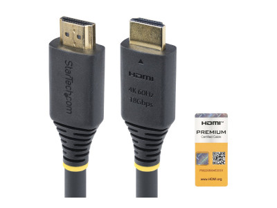 Startech : CABLE HDMI HAUT DEBIT de 15M CERTIFIE PREMIUM 4K60HZ/1440P