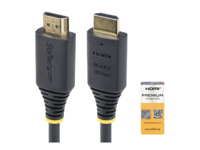 Startech : CABLE HDMI HAUT DEBIT de 1M CERTIFIE PREMIUM 4K60HZ/1440P