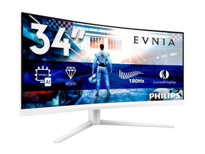 Philips : 34M2C5501A/00 34IN CV VA WQHD 180HZ/350CD/2HDMI/DP/4USB/HAS