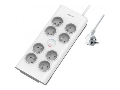 MCL Samar : MULTIPLUG SURGE PROTECTOR 8SOCKET 2M WHITE