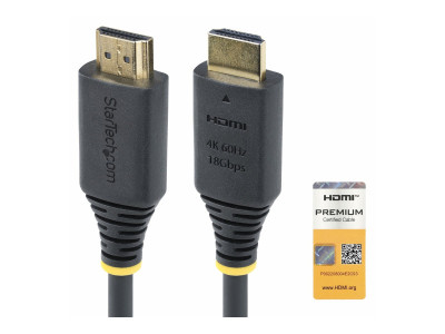Startech : CABLE HDMI HAUT DEBIT de 4M CERTIFIE PREMIUM 4K 60HZ