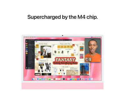 Apple : MD2U4FN IMAC M4 24IN PINK 10CCPU 10CGPU 24GB 512GB (m4)