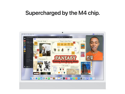 Apple : MWUC3FN IMAC M4 24IN SILVER 8CCPU 8CGPU 16GB 256GB (m4)
