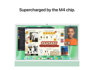 Apple : MWV03FN IMAC M4 24IN GREEN 10CCPU 10CGPU 16GB 512GB (m4)